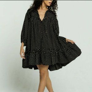 Free People Full Swing Black Dress